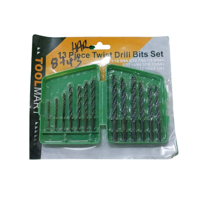 HAR8743 13 PC H.S.S DRILL BITS