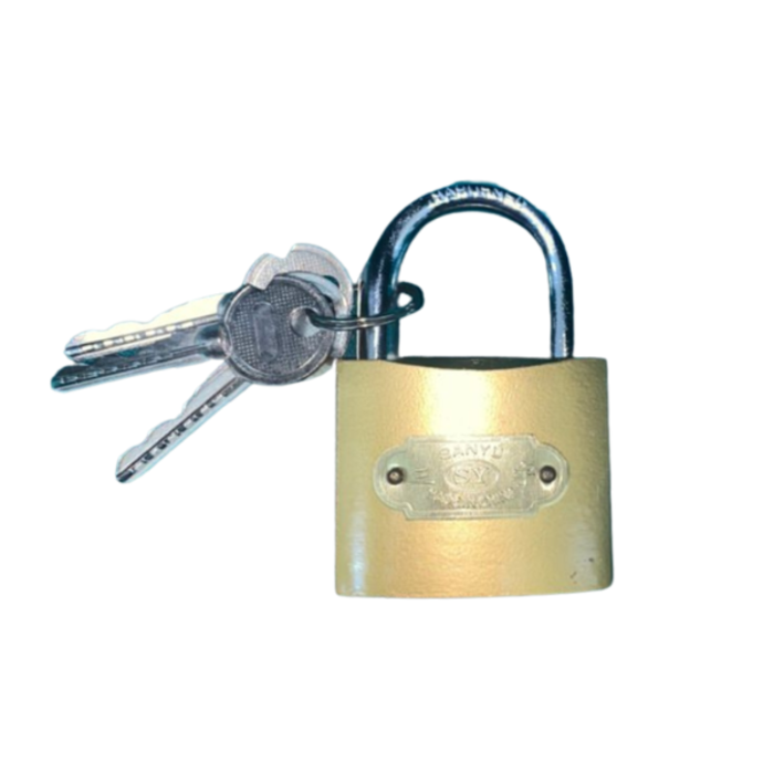 HAR8779 GOLD COLOUR PADLOCKS/CROSS PADLOCKS 32MM