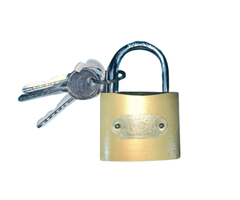 HAR8780 GOLD COLOUR PADLOCKS/CROSS PADLOCKS 38MM