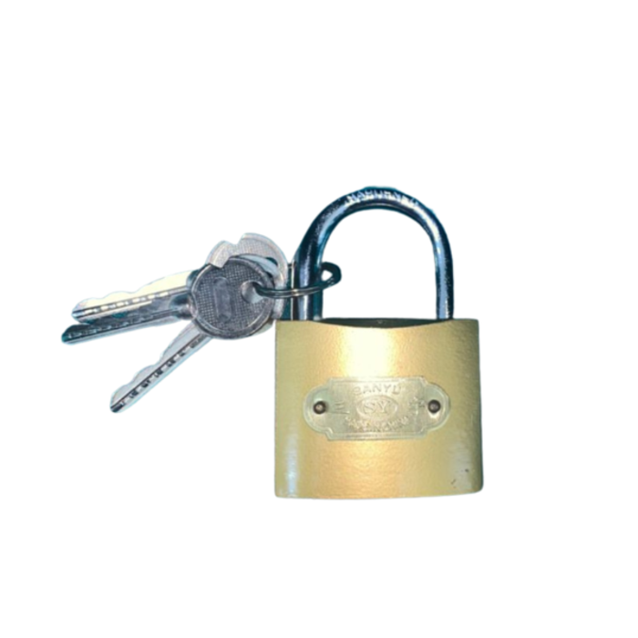 HAR8780 GOLD COLOUR PADLOCKS/CROSS PADLOCKS 38MM