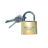 HAR8781 GOLD COLUR PADLOCK/CROSS PADLOCKS 50MM