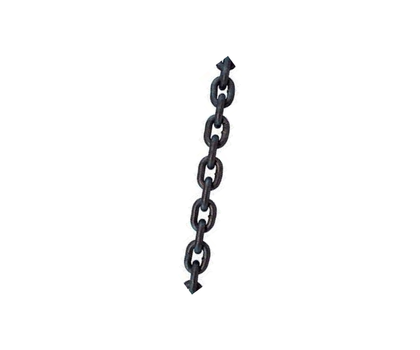 HAR8826 14MM BLACK STEEL CHAIN--D/S