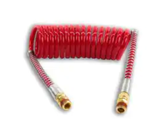 HAR8897 1/2" RED COILED AIR HOSE KIT 15FT