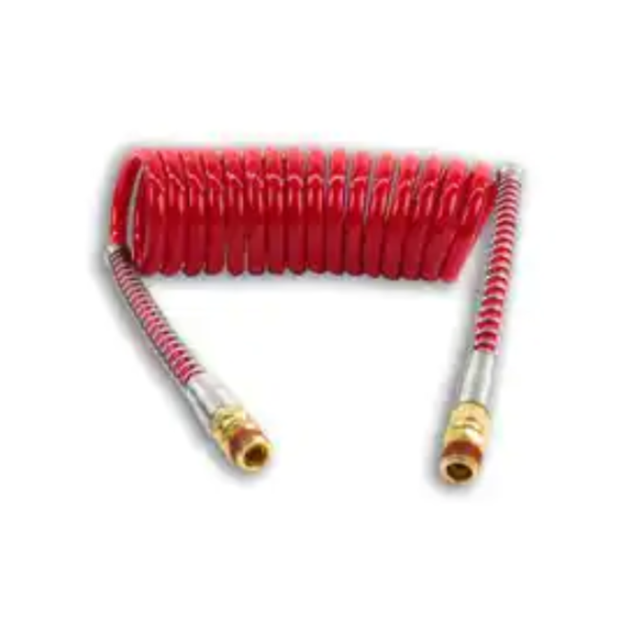 HAR8897 1/2" RED COILED AIR HOSE KIT 15FT