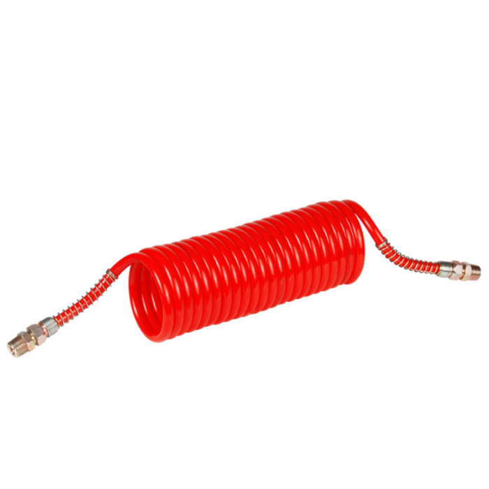 HAR8897 1/2" RED COILED AIR HOSE KIT 15FT