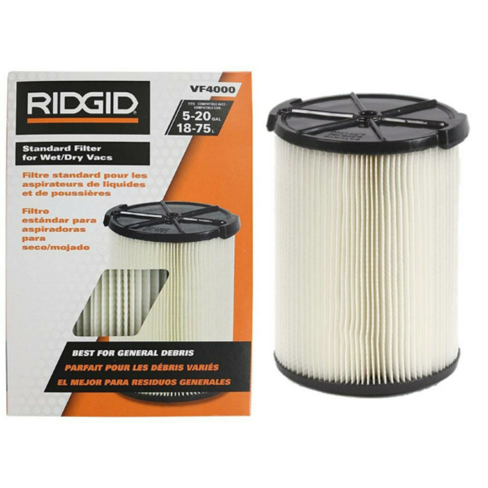 RIDGID VEH19709 FILTER/VACUUM (STANDARD) VF-4000 REPLACEMENT