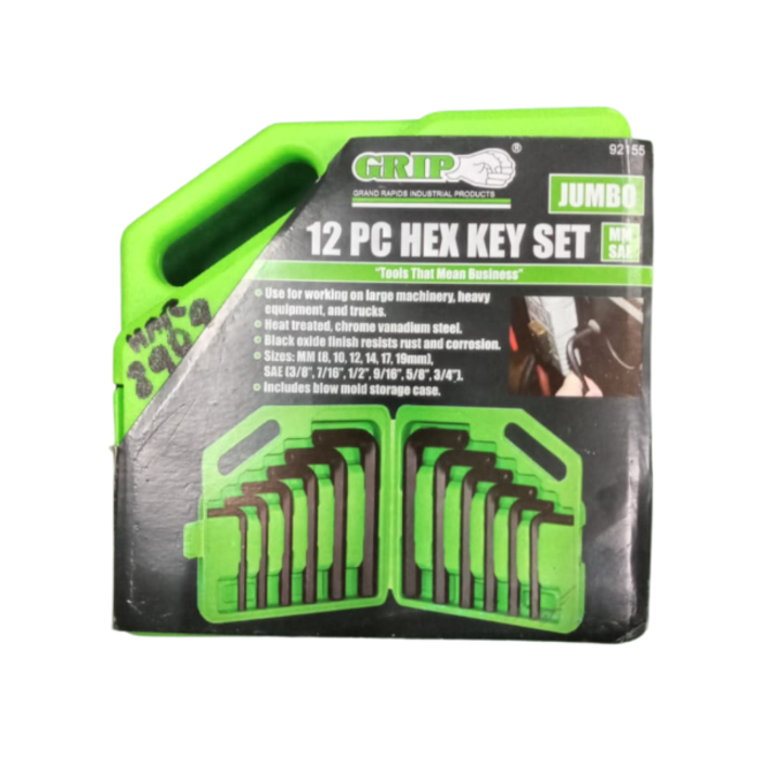 GRIP HAR8909 JUMBO HEX KEY 14PC PER SET 155341 156550
