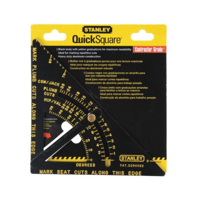 STANLEY HAR8955 QUICK SQUARE W/ADJUSTABLE 46-053