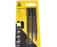 STANLEY HAR8956 3 PC NAIL SET 1/32,2/32,3/32" 58-230