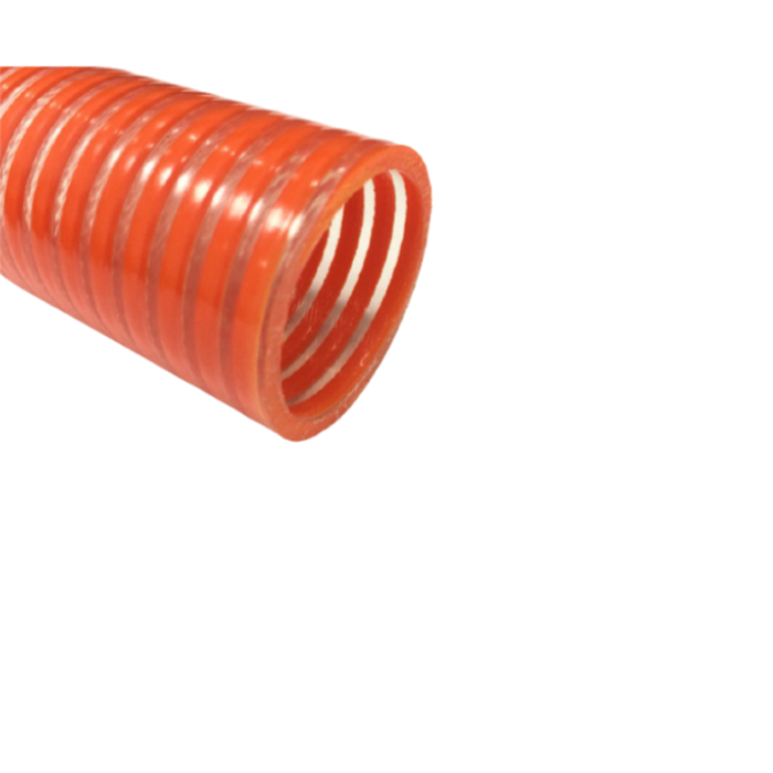 HAR8963 6'' PVC SUCTION HOSE (ORANGE COLOR) 32FT PER ROLL-SOLD BY 10FT AND ABOVE WNR