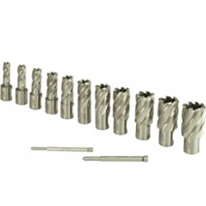 HAR9141 STEEL DRAGON TOOL 13PC HSS ANNULAR CUTTER KIT 1'' DEPTH
