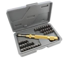 KLUTCH HAR8992 KLUTCH 36PCS METAL LETTER / NUMBER PUNCH SET 40030