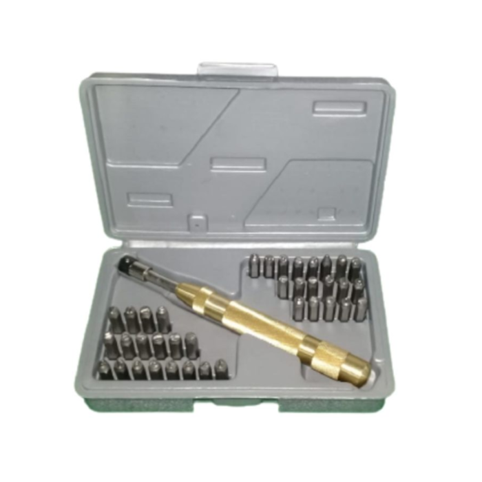 KLUTCH HAR8992 KLUTCH 36PCS METAL LETTER / NUMBER PUNCH SET 40030