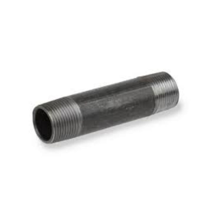 HAR9021 STANDARD BLACK STEEL PIPE NIPPLE 2" SIZE 4" LENGTH