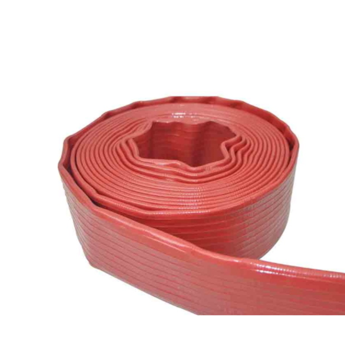 HAR9045 1 1/2" RED LAYFLAT DELIVERY HOSE 320FT PER ROLL-SOLD BY 20FT AND ABOVE