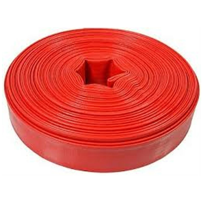 HAR9045 1 1/2" RED LAYFLAT DELIVERY HOSE 320FT PER ROLL-SOLD BY 20FT AND ABOVE