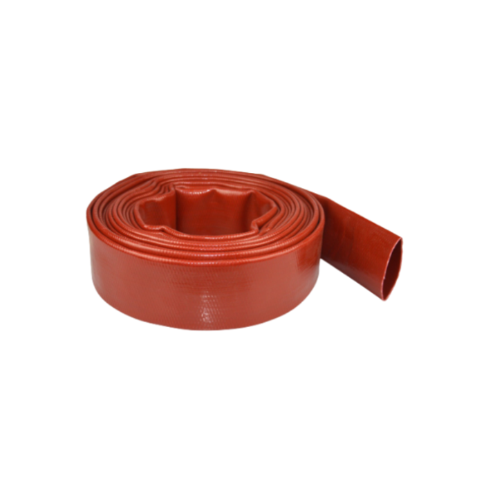 HAR9045 1 1/2" RED LAYFLAT DELIVERY HOSE 320FT PER ROLL-SOLD BY 20FT AND ABOVE