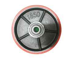 HAR9047 PALLETS JACK WHEELS RED COLOR WITH BEARING #1850