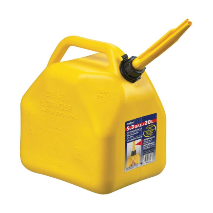 SCEPTER HAR9050 YELLOW JERRY FUEL CAN 5.3 GALLON DIESEL GE-GT5D