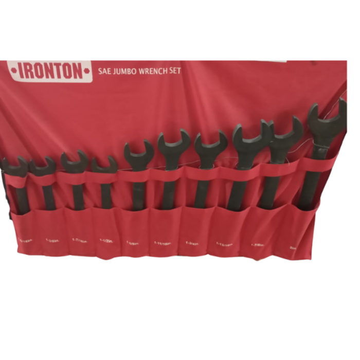 IRONTON HAR9072 10PC JUMBO WRENCH SET SAE 74417