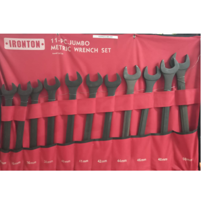 IRONTON HAR9073 11PC MET JUMBO COMBINATION WRENCH SET/POUCH 74416