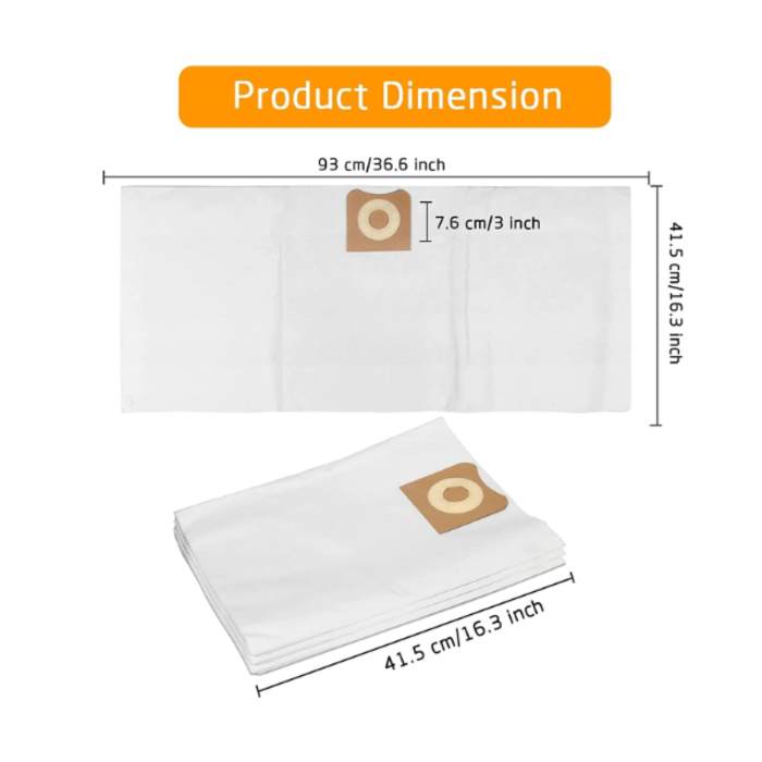 RIDGID HAR9075 VF3502 RIGID VACUUM BAGS FOR 12 TO 16 GALLON RIGID VACUUM