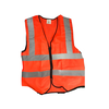 HAR9109 SAFETY VEST ORANGE/ REFLECTIVE XXL WITH ZIP