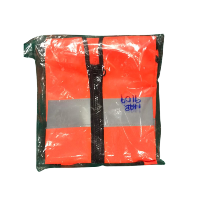 HAR9109 SAFETY VEST ORANGE/ REFLECTIVE XXL WITH ZIP
