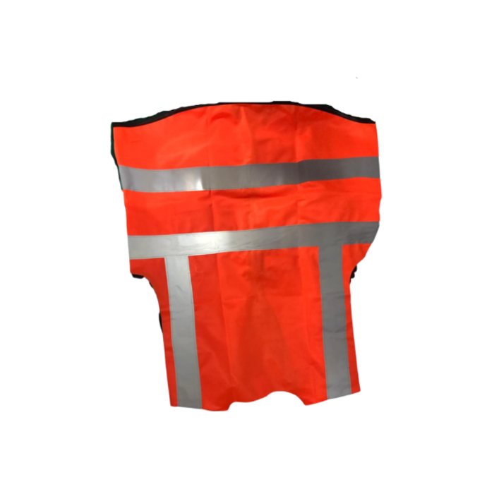 HAR9109 SAFETY VEST ORANGE/ REFLECTIVE XXL WITH ZIP