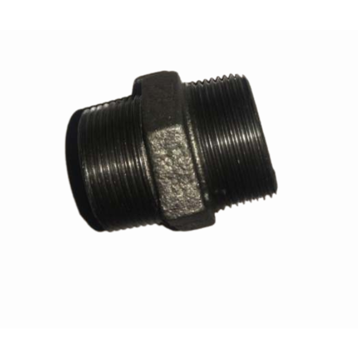 HAR9116 BLACK IRON HEX NIPPLE 1 1/4" SIZE 2''LENGTH