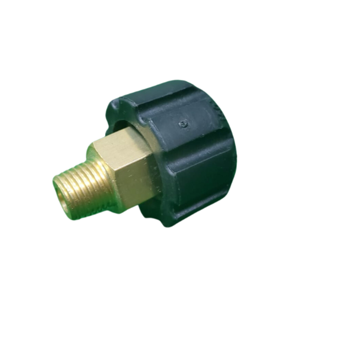 VEH23282 PRESSURE WASHER FITTING ONE END IS M22 AND THE OTHER END IS 1/4" MALE #32