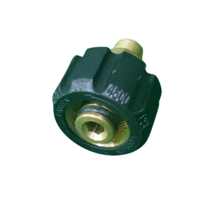 VEH23282 PRESSURE WASHER FITTING ONE END IS M22 AND THE OTHER END IS 1/4" MALE #32