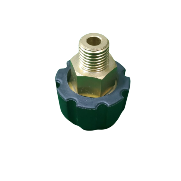 VEH23282 PRESSURE WASHER FITTING ONE END IS M22 AND THE OTHER END IS 1/4" MALE #32