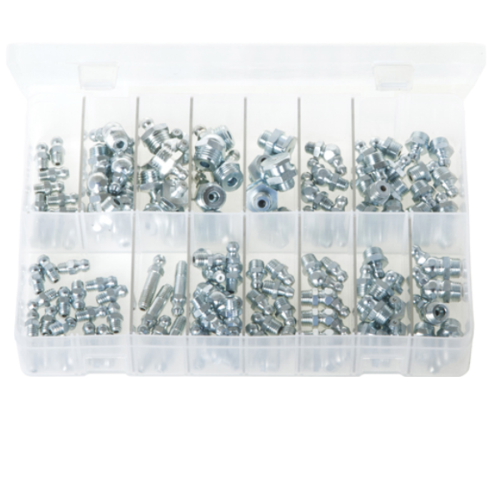 VEH23283 GREASE NIPPLE KIT 110PCS SAE 75454