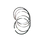 VEH23450 PISTON RING-SET STD 6/1HP, 650RPM ASH 3+2 574-10970