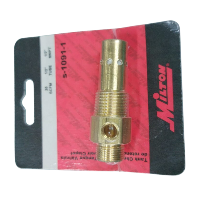 MILTON VEH23806 MILTON S-1091 1 1/2" MNPT COMPRESSOR TANK CHECK VALVE