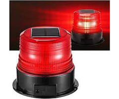 VEH23622 SOLAR STROBE LIGHT RED MAGNETIC