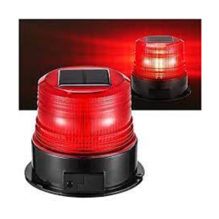 VEH23622 SOLAR STROBE LIGHT RED MAGNETIC