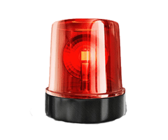 VEH23668   STROBE LIGHT-RED LED 12-24V 3GY-0023 SIZE:160+128MM