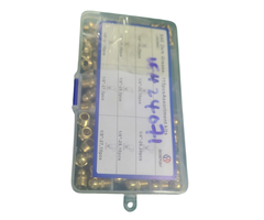 VEH24071 BOERAY 115PCS 1/4" 1/8" HYDRAULIC GREASE BRASS ZERK FITTING SAE