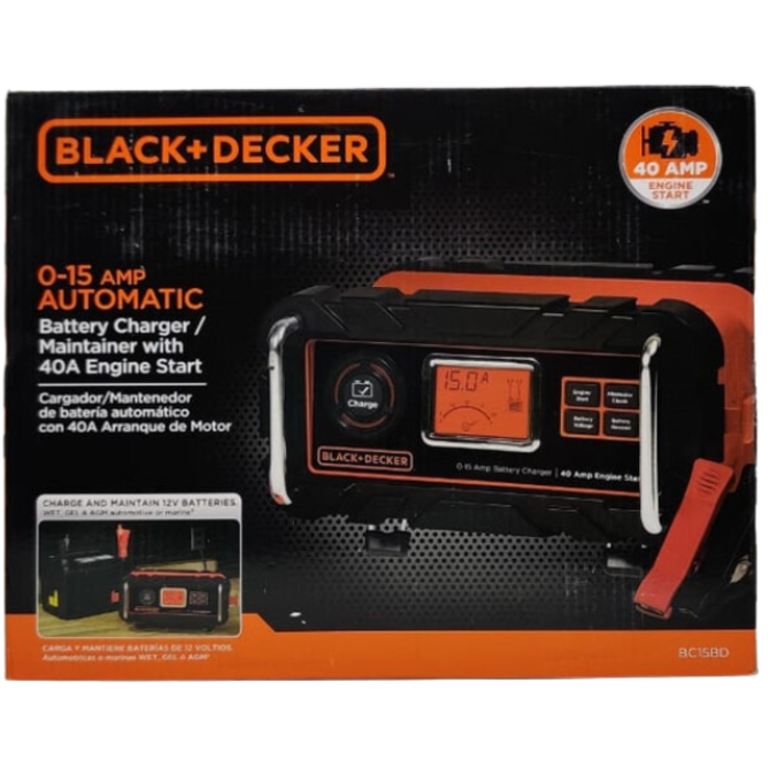 BLACK & DECKER VEH22702 15AMP AUTOMATIC BATTERY CHARGER
