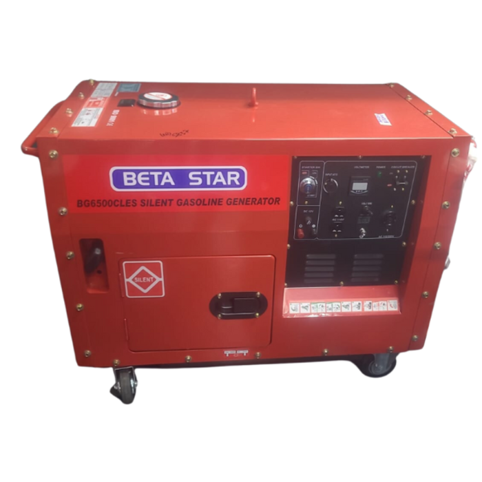 BETA STAR IND5837 BG6500CLES 6KW GASOLINE GENERATOR,WITH WHEEL,ATS,OPEN SEMI SILENT