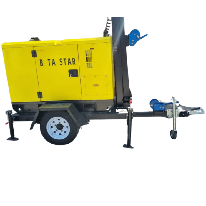BETA STAR IND5802 MOBILE LIGHT TOWER 9KW/10KVA, WITH CHANGCHAI DIESEL ENGINE, BRUSHLESS ALTERNATOR