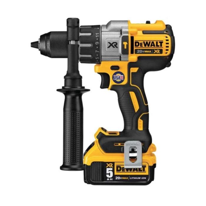 DEWALT IND5806 1/2" CORDLESS DRILL/DRIVER HAMMER-2PCS OF 20VOLT BAT-WITH CHARGER DCD996P2