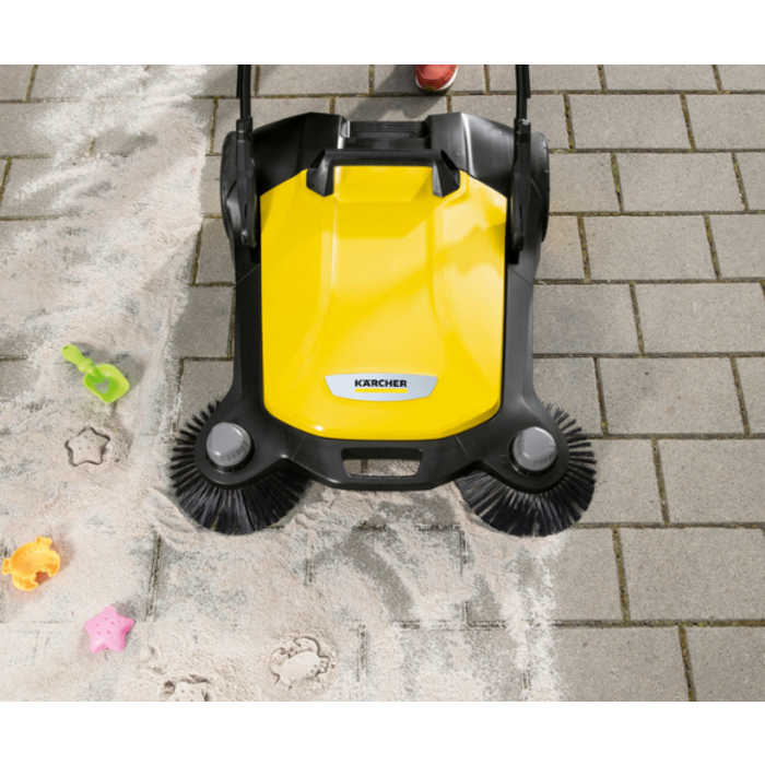 KARCHER TWIN WALK-BEHIND OUTDOOR HAND PUSH FLOOR SWEEPER (IND5805)