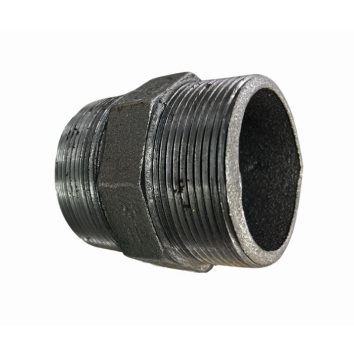 HAR9163 2" BLACK IRON STEEL PIPE HEX NIPPLE