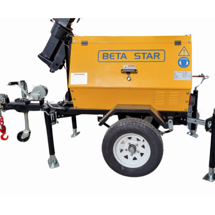 BETA STAR IND5811 4* 1000W LED LIGHT TOWER, WITH DIESEL ENGINE 192F, 6.6kW
