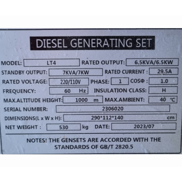 BETA STAR IND5811 4* 1000W LED LIGHT TOWER, WITH DIESEL ENGINE 192F, 6.6kW