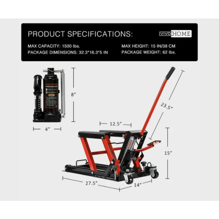 IND5820 1500LBS ATV JACK