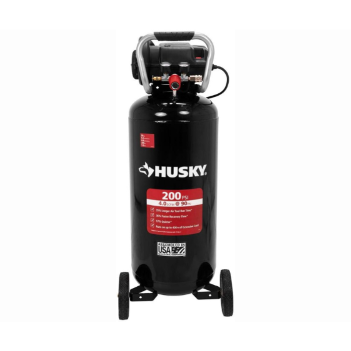 HUSKY IND5828 HUSKY20 GAL. 200 PSI OIL FREE PORTABLE VERTICAL ELECTRIC AIR COMPRESSOR